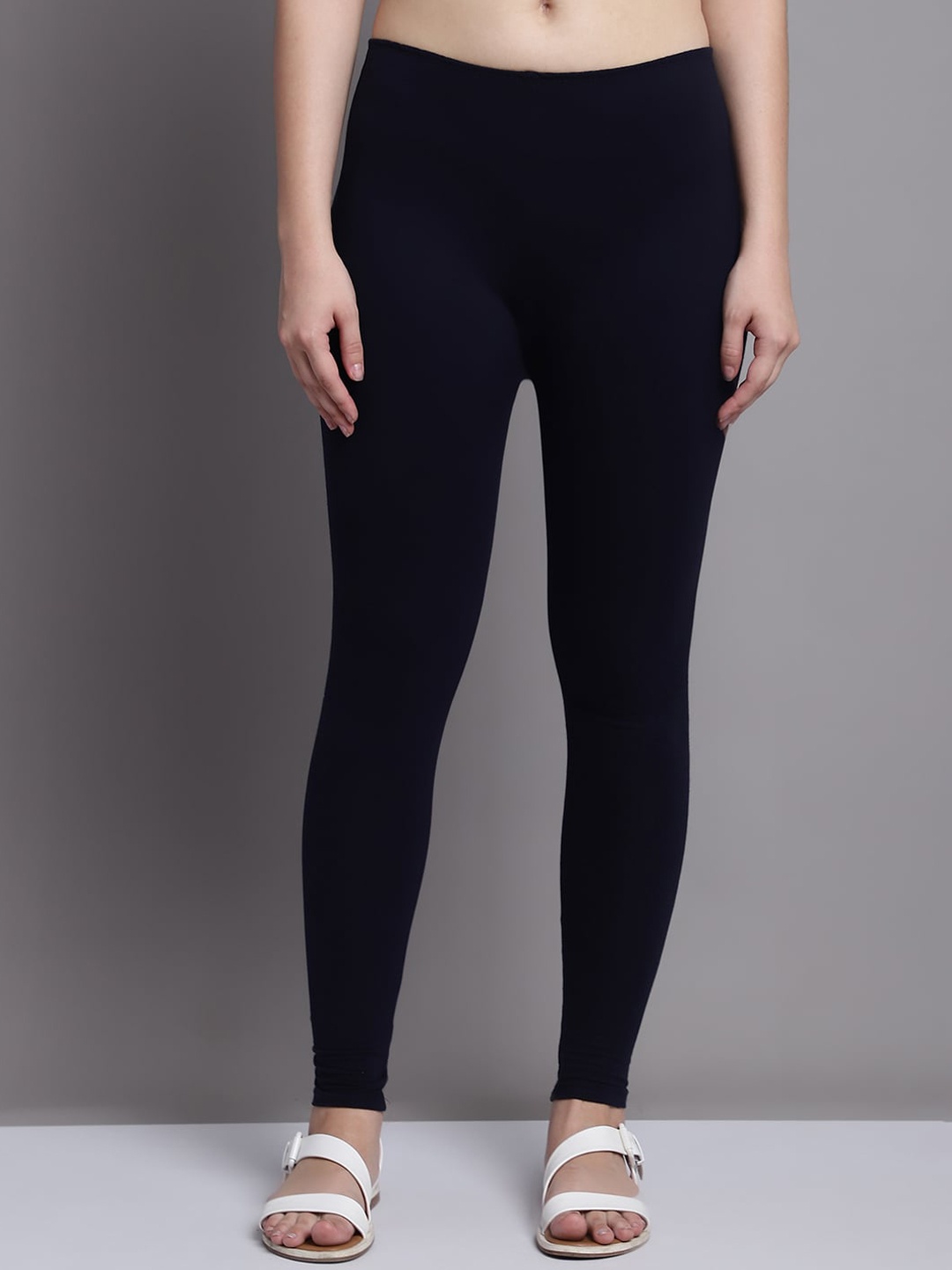 

GRACIT Ankle Length Leggings, Navy blue