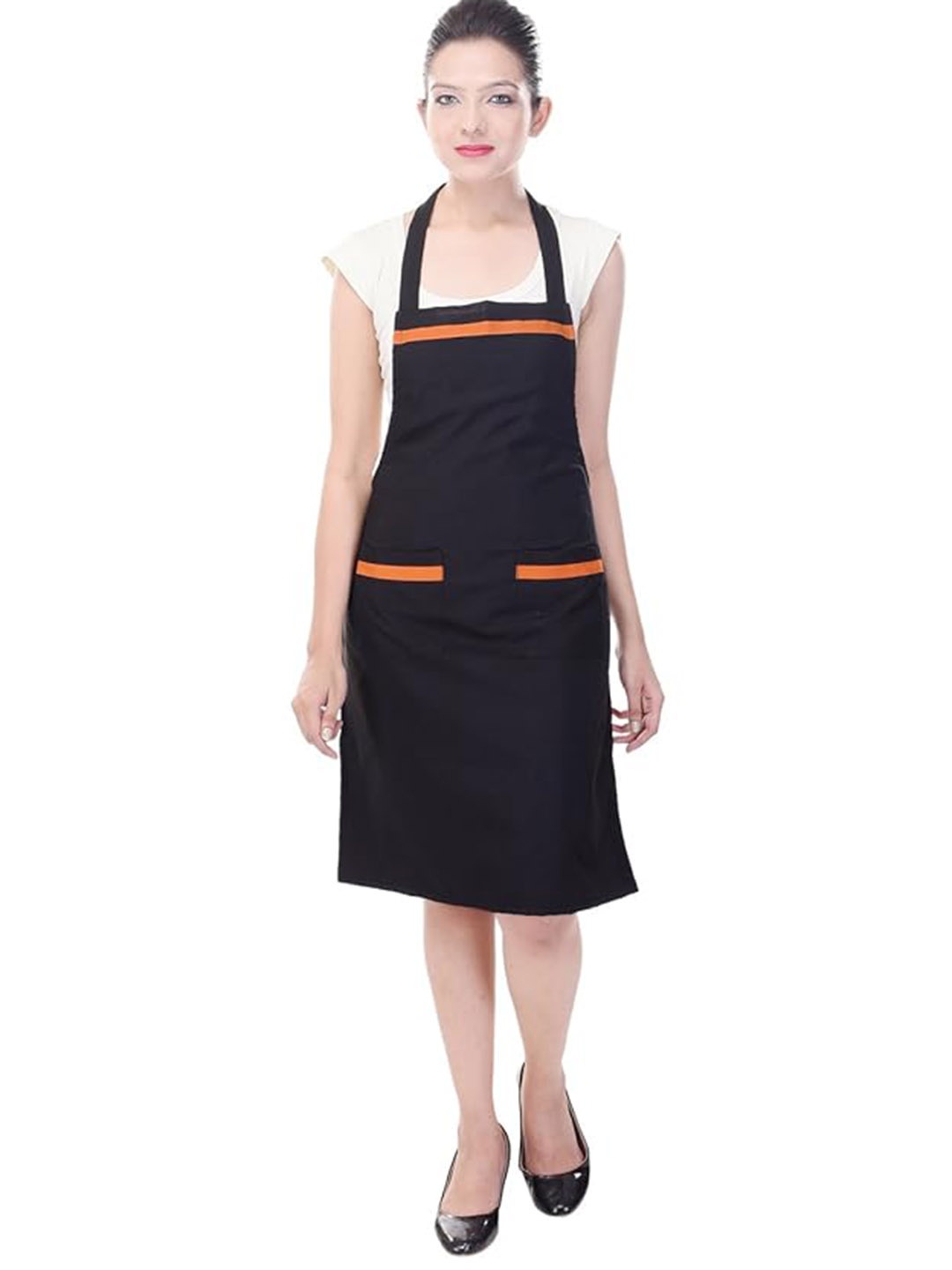 

SWITCHON Unisex Waterproof Apron with 2 Pockets, Black