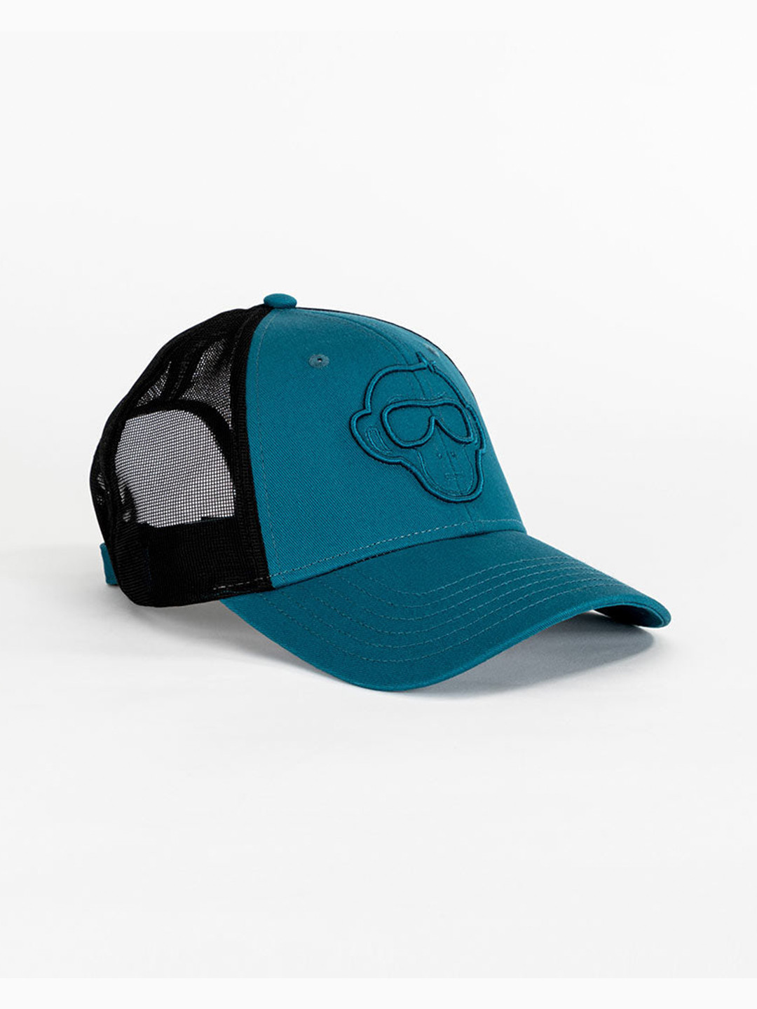 

Urban Monkey Unisex Colourblocked Cotton Baseball Cap, Teal