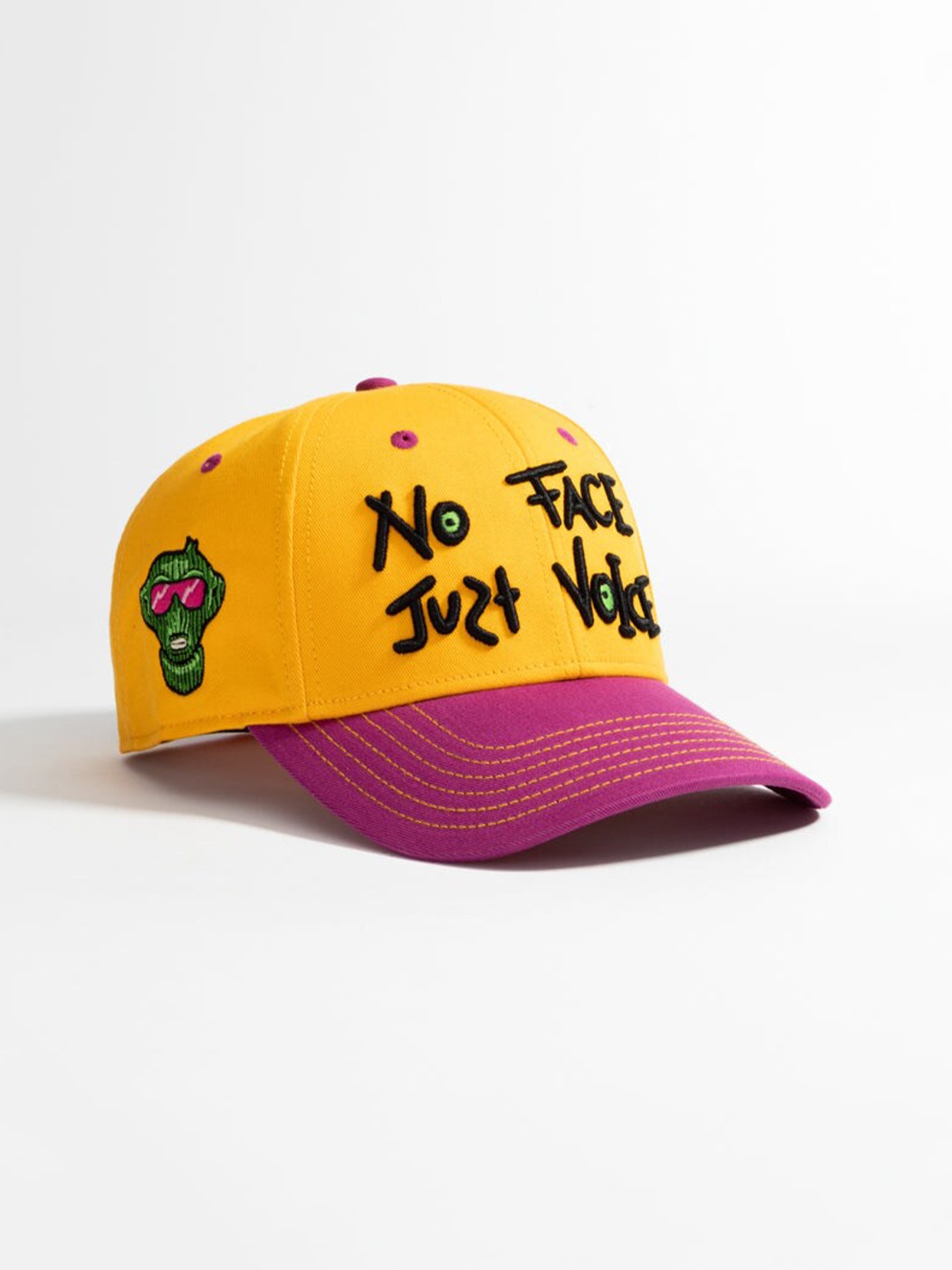 

Urban Monkey Unisex Embroidered Cotton Baseball Cap, Yellow