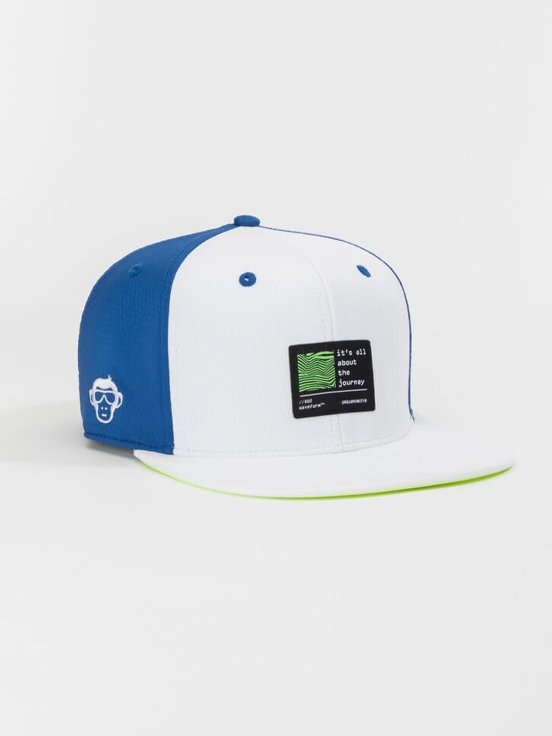 

Urban Monkey Unisex Colourblocked Cotton Baseball Cap, Blue