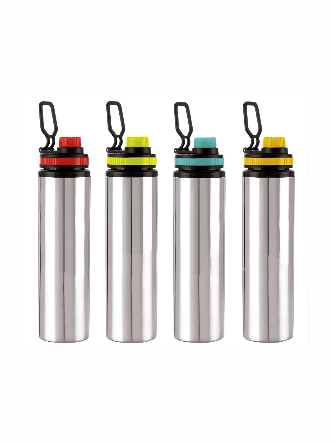 

ATROCK Red & Yellow 4 Pieces Stainless Steel Single Wall Vacuum Water Bottles 900 ml Each