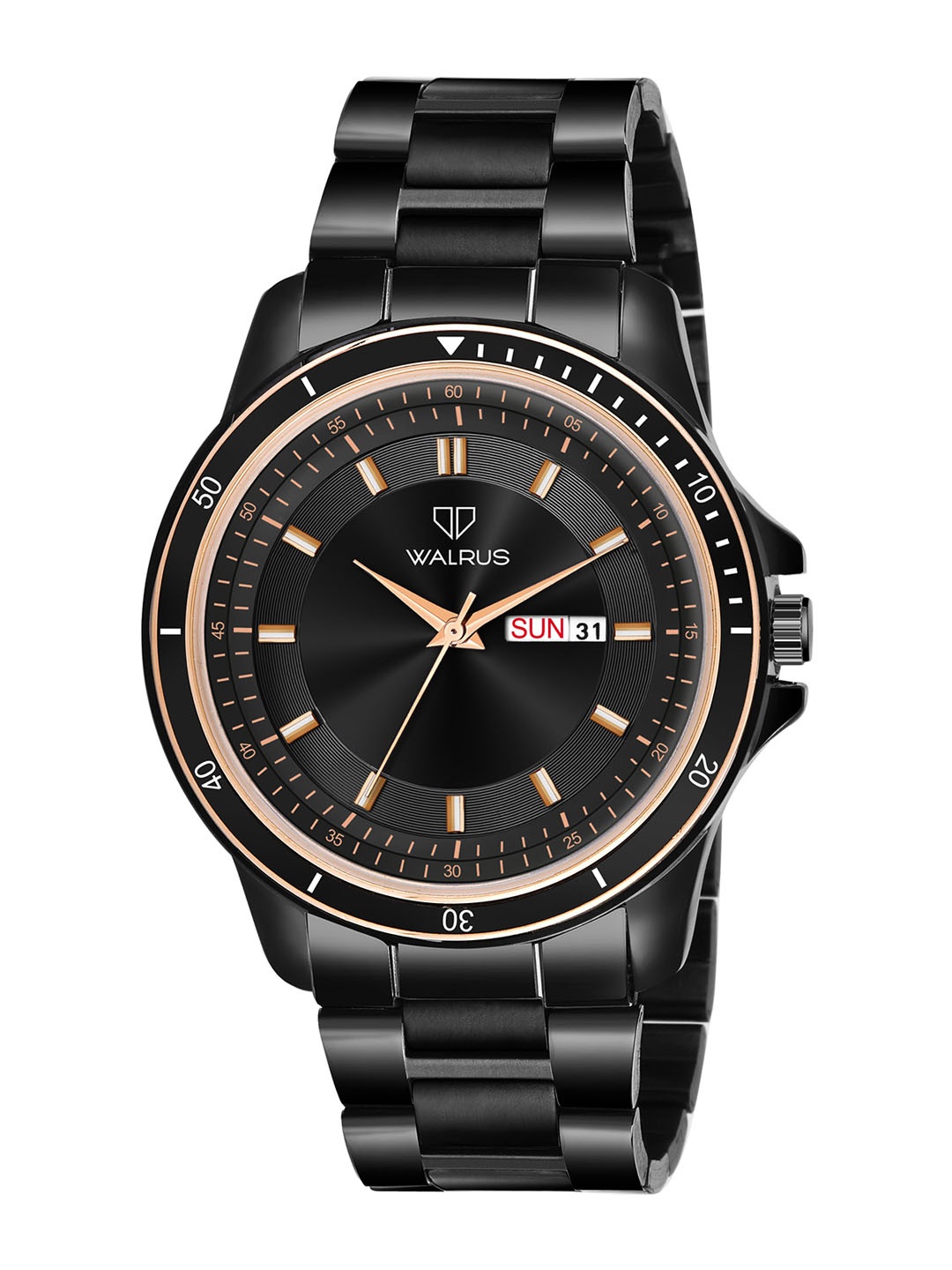 

Walrus Men Brass Embellished Dial Analogue Watch WWTM-ELITE-XVIII-020616, Black