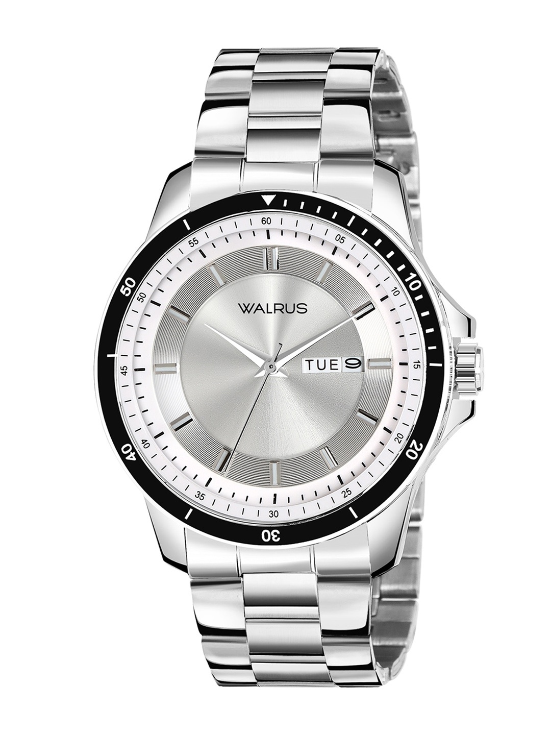 

Walrus Men Brass Embellished Dial Analogue Watch WWTM-ELITE-XVIII-070707, Silver