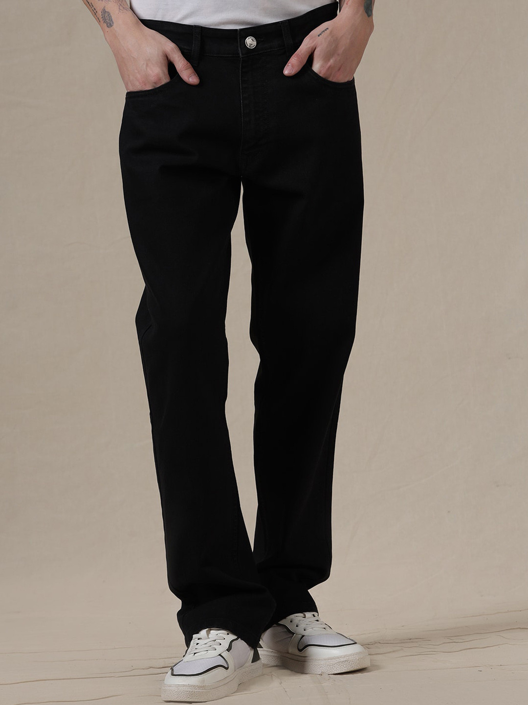 

WROGN Men Mid-Rise Jeans, Grey