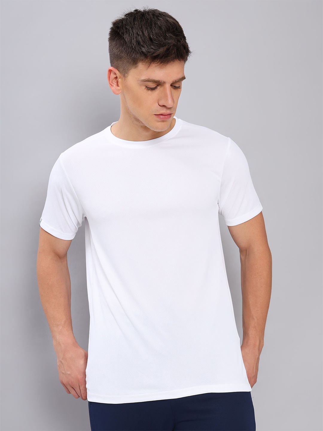 

Technosport Slim Fit Short Sleeves Antimicrobial Active T-shirt, White