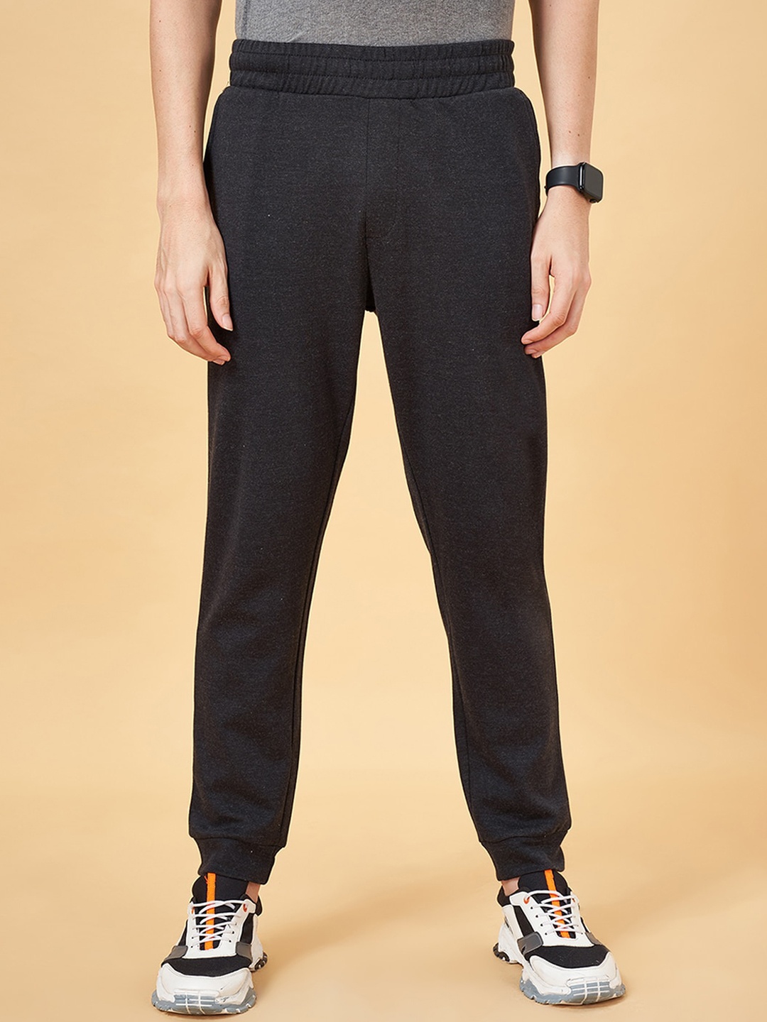 

Ajile by Pantaloons Men Mid-Rise Joggers, Grey