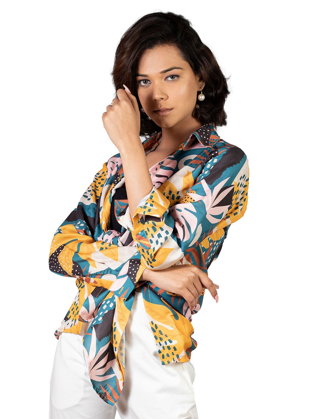 

SHOOLIN Women Comfort Floral Opaque Printed Casual Shirt, Multi