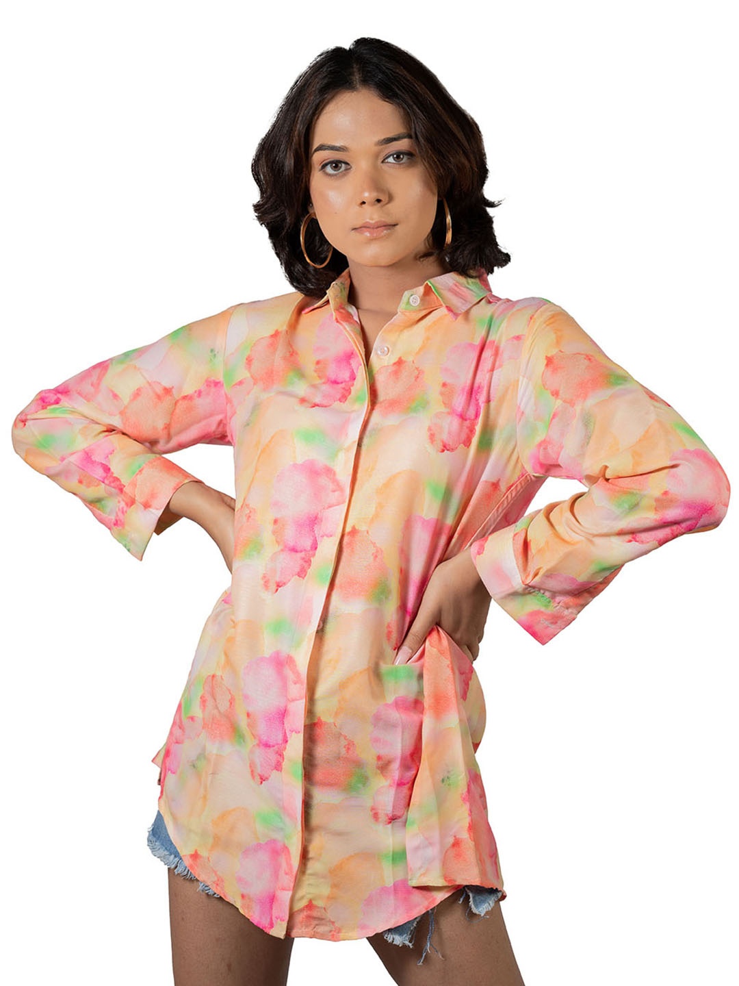 

SHOOLIN Women Comfort Floral Opaque Printed Casual Shirt, Multi