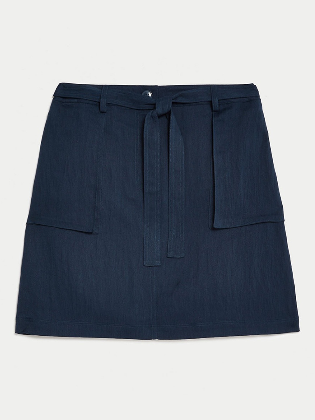 

Marks & Spencer Belted Mini A-Line Skirt, Navy blue