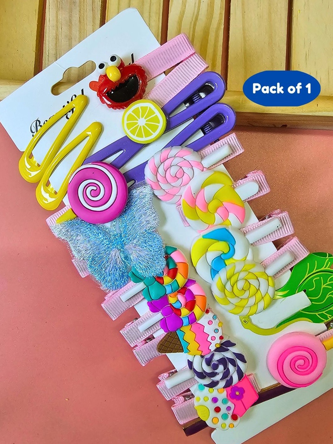 

BAESD Girls Set Of 24 Alligator Hair Clips, Blue