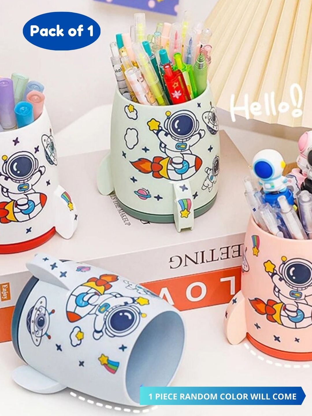 

BAESD Kids Multifunction Pen Holder, White