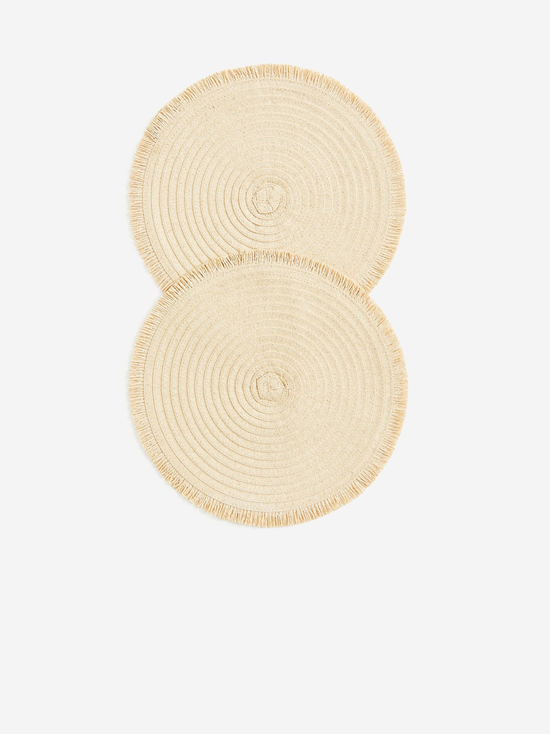 

H&M Beige 2-Pack Round Place Mats