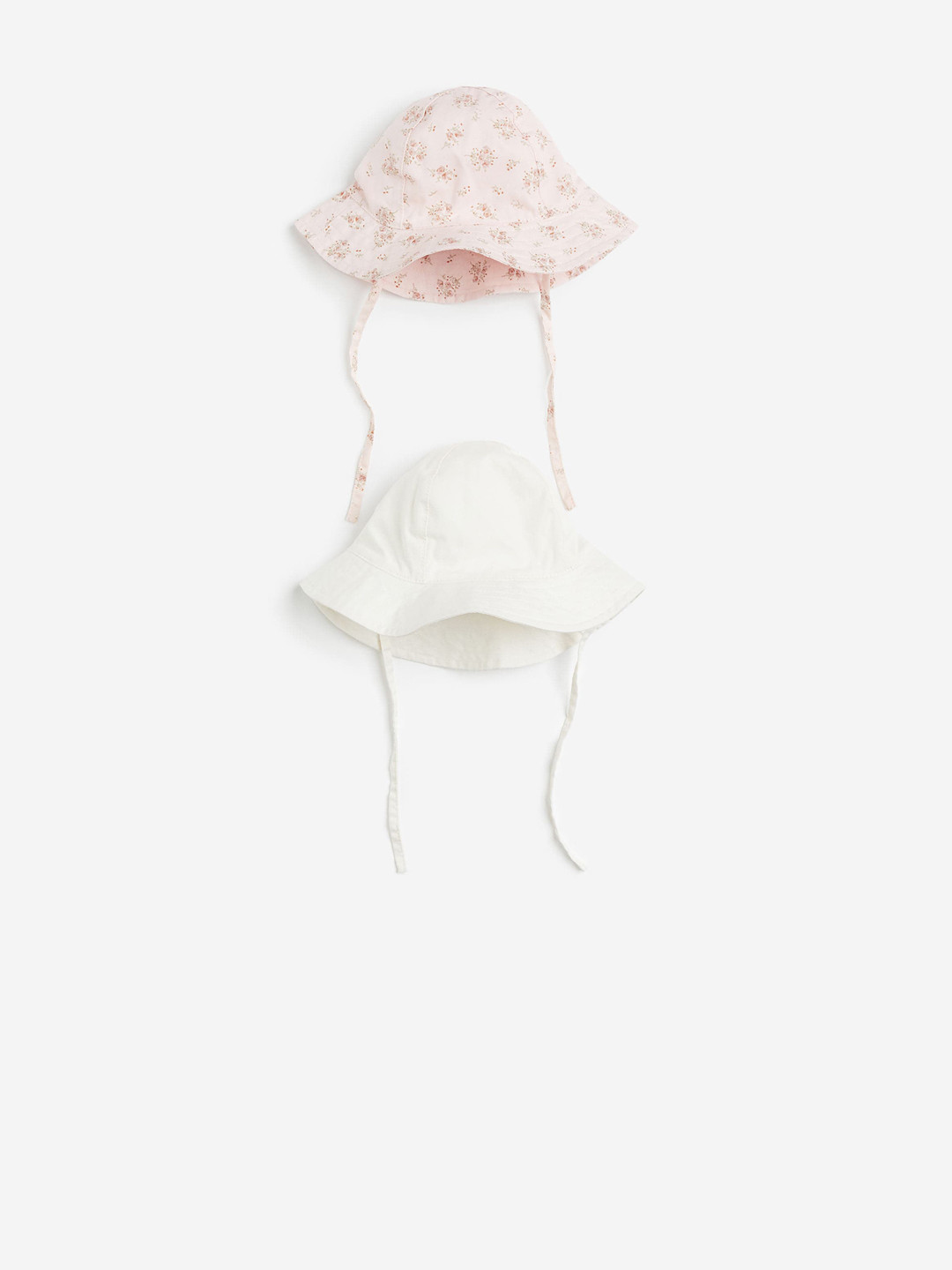 

H&M Girls 2-Pack Cotton Sun Hats, Pink