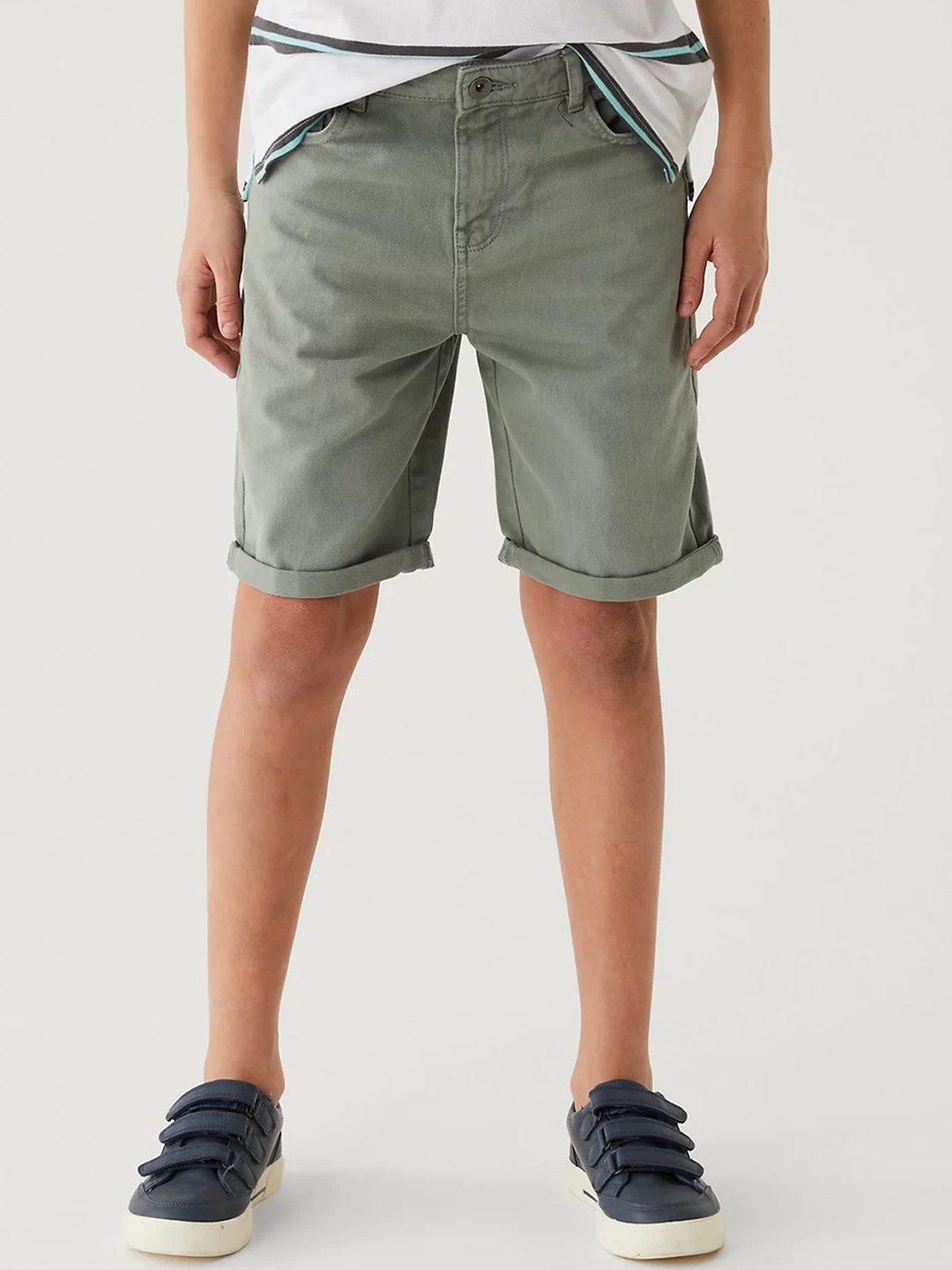 

Marks & Spencer Boys Pure Cotton Denim Shorts, Grey