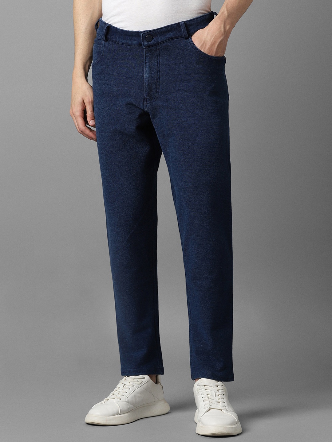 

Louis Philippe Jeans Men Slim Fit Stretchable Jeans, Navy blue