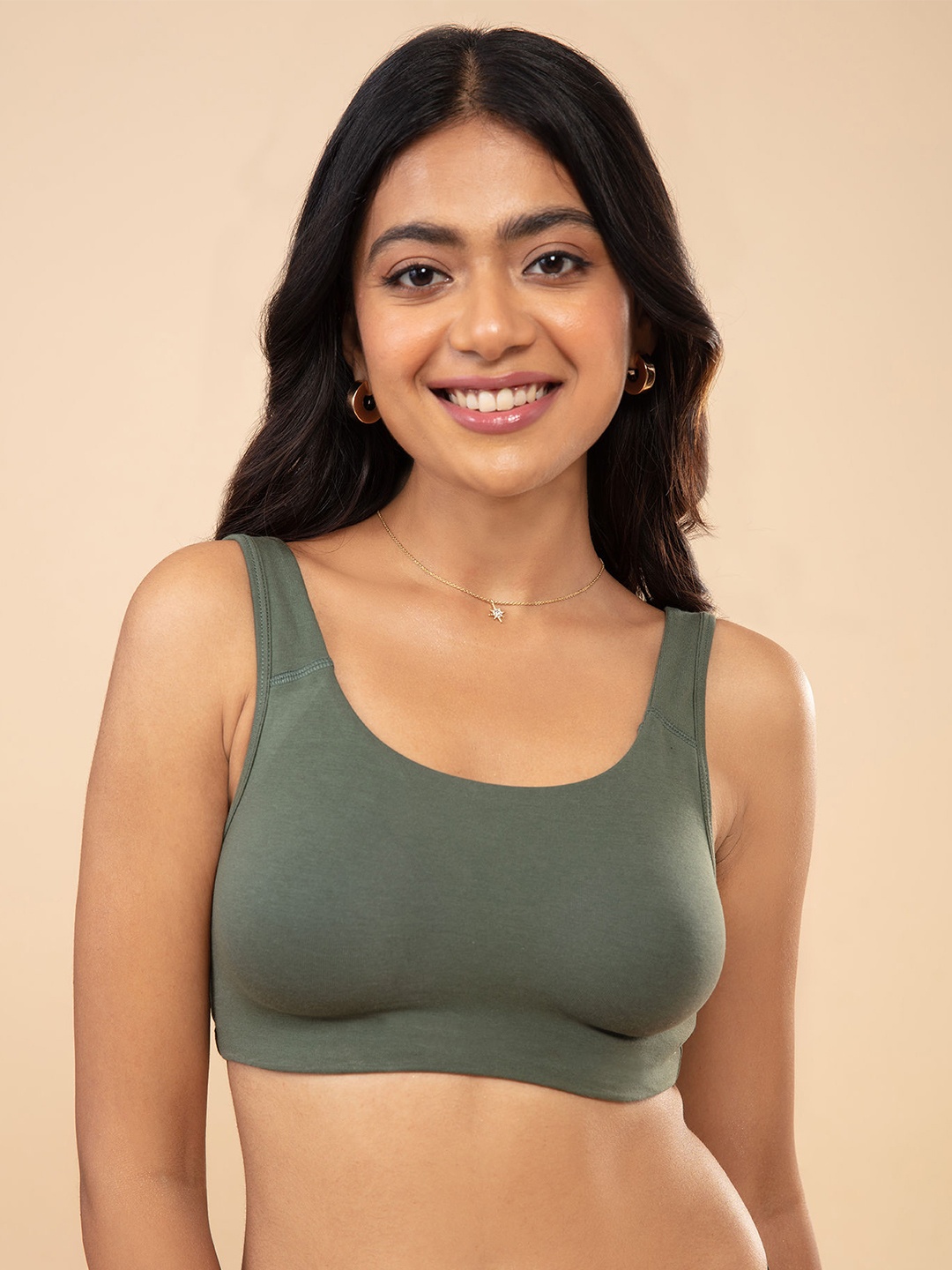 

Nykd Medium Coverage Everyday Bra, Green