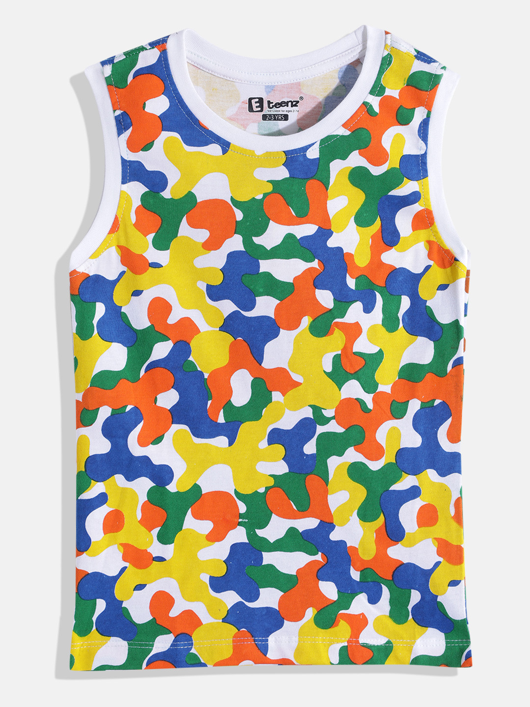 

Eteenz Boys Abstract Printed T-shirt, White