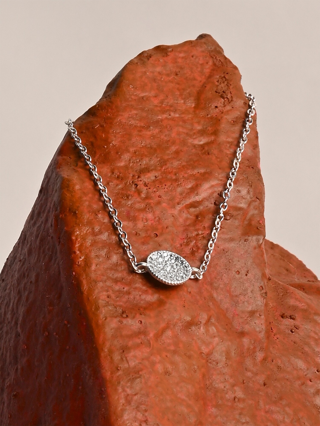 

Accessorize London Women Silver Plated Sparkle Circle Slide Bracelet