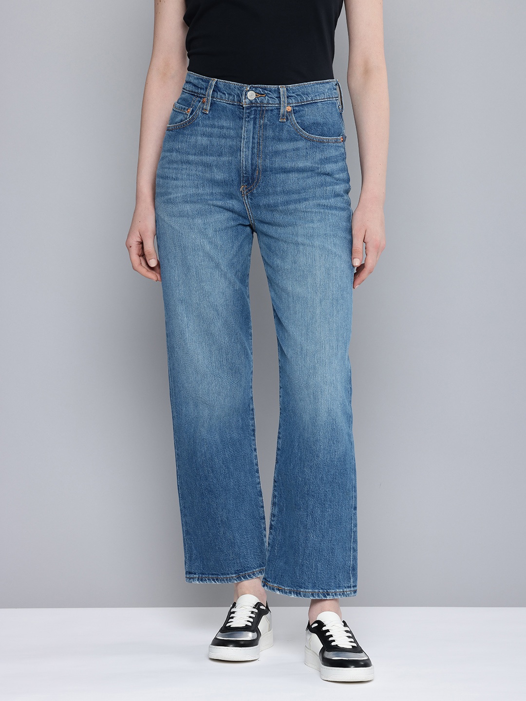 

Levis Women 711 Skinny Fit Heavy Fade Stretchable Jeans, Blue