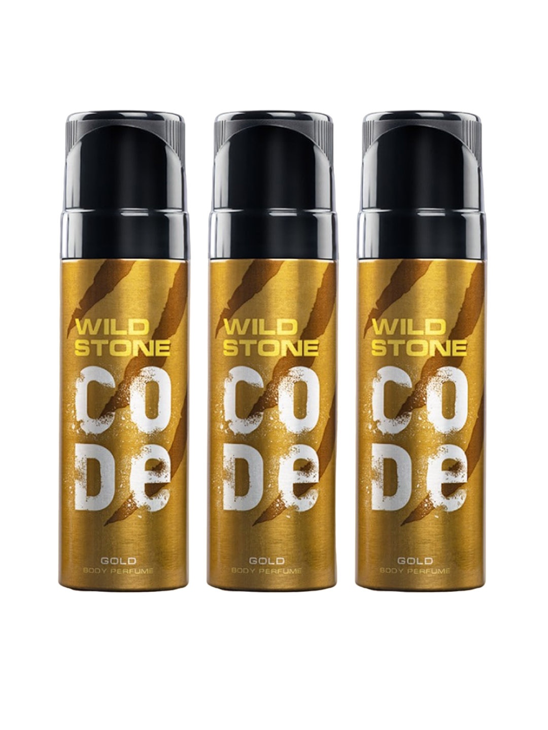 

Wild stone Men Set of 3 Code Gold Long Lasting Body Deodorant Perfume - 150 ml each