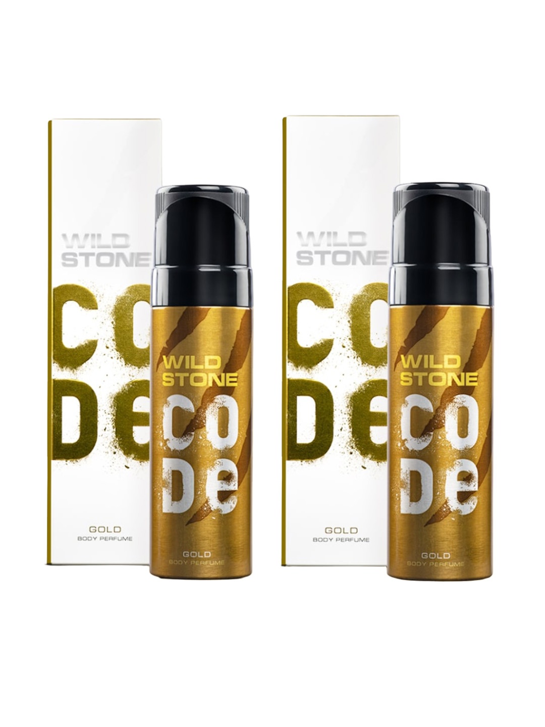 

Wild stone Men Set of 2 Code Gold Long Lasting Body Deodorant Perfume - 150 ml each