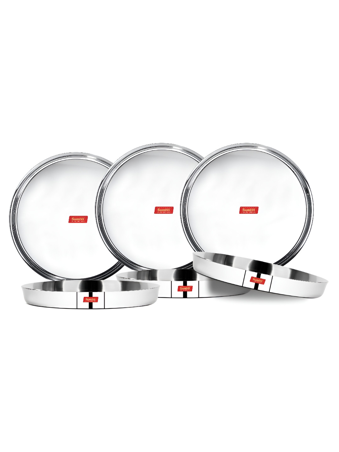 

Sumeet Steel Toned 6 Pieces Stainless Steel Smooth Surface Food Platter