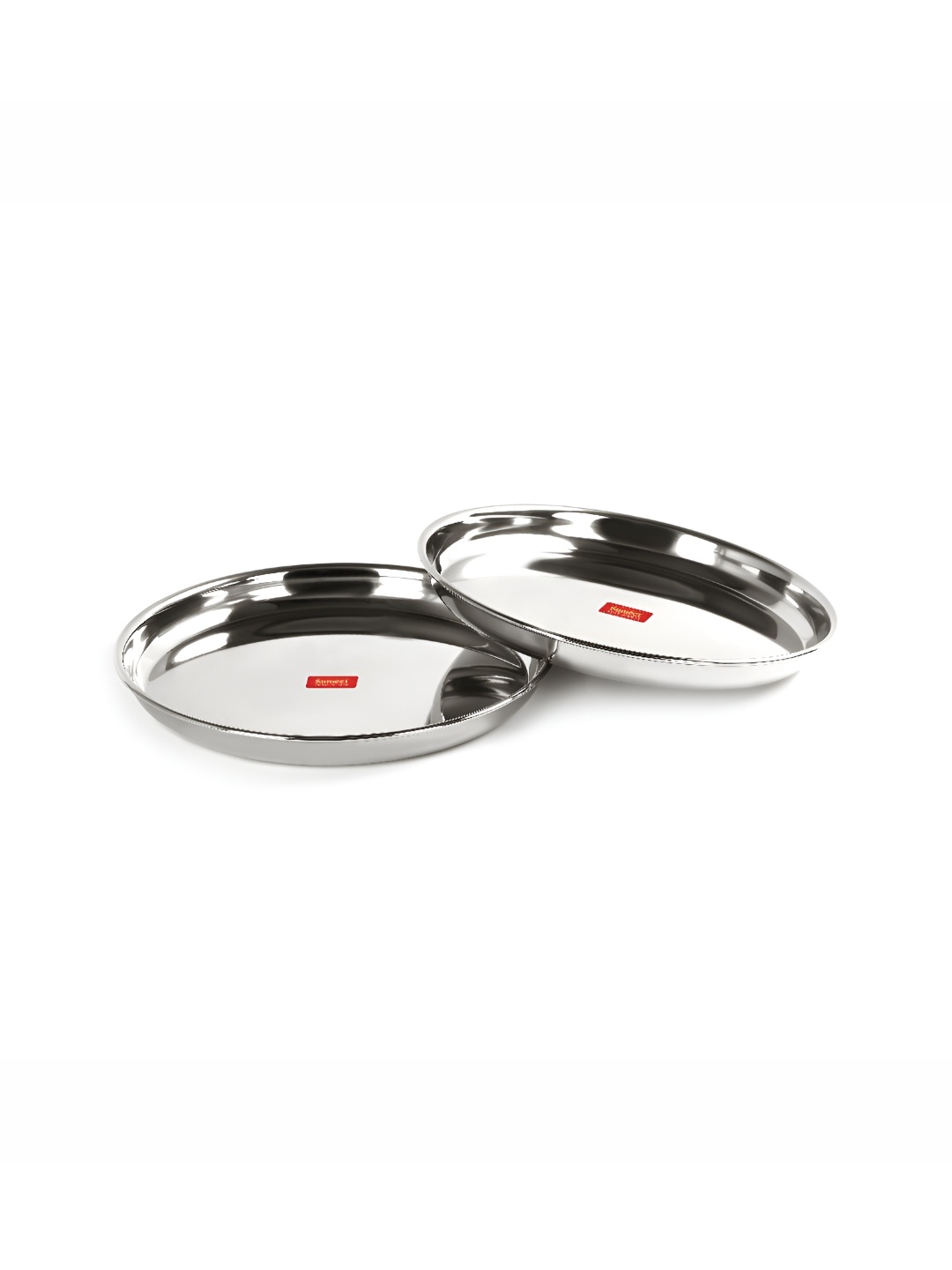 

Sumeet Steel Toned 2 Pieces Stainless Steel Smooth Surface Food Platter