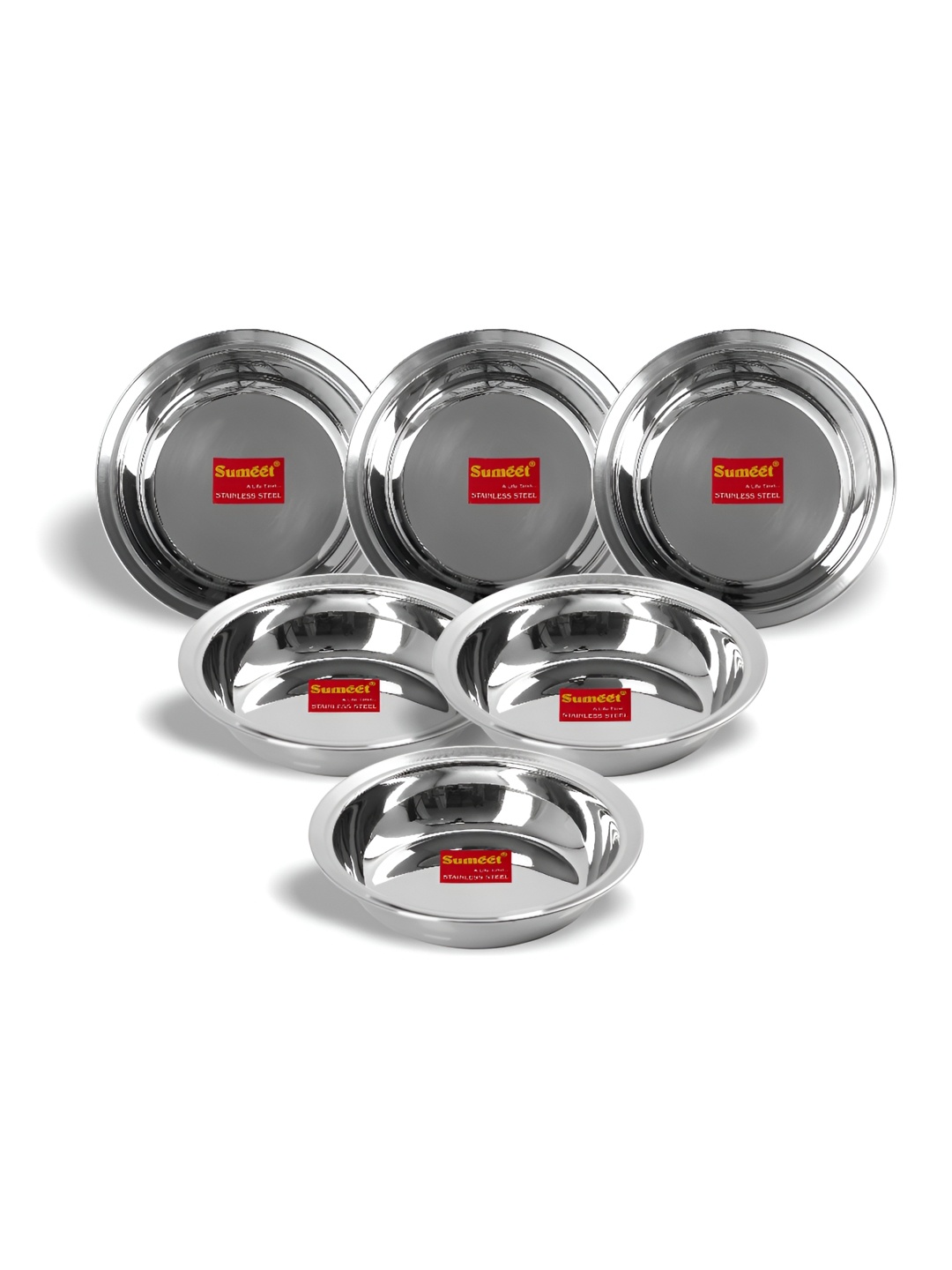 

Sumeet Stainless Steel 6 Pieces Smooth Surface Serving Cutlery