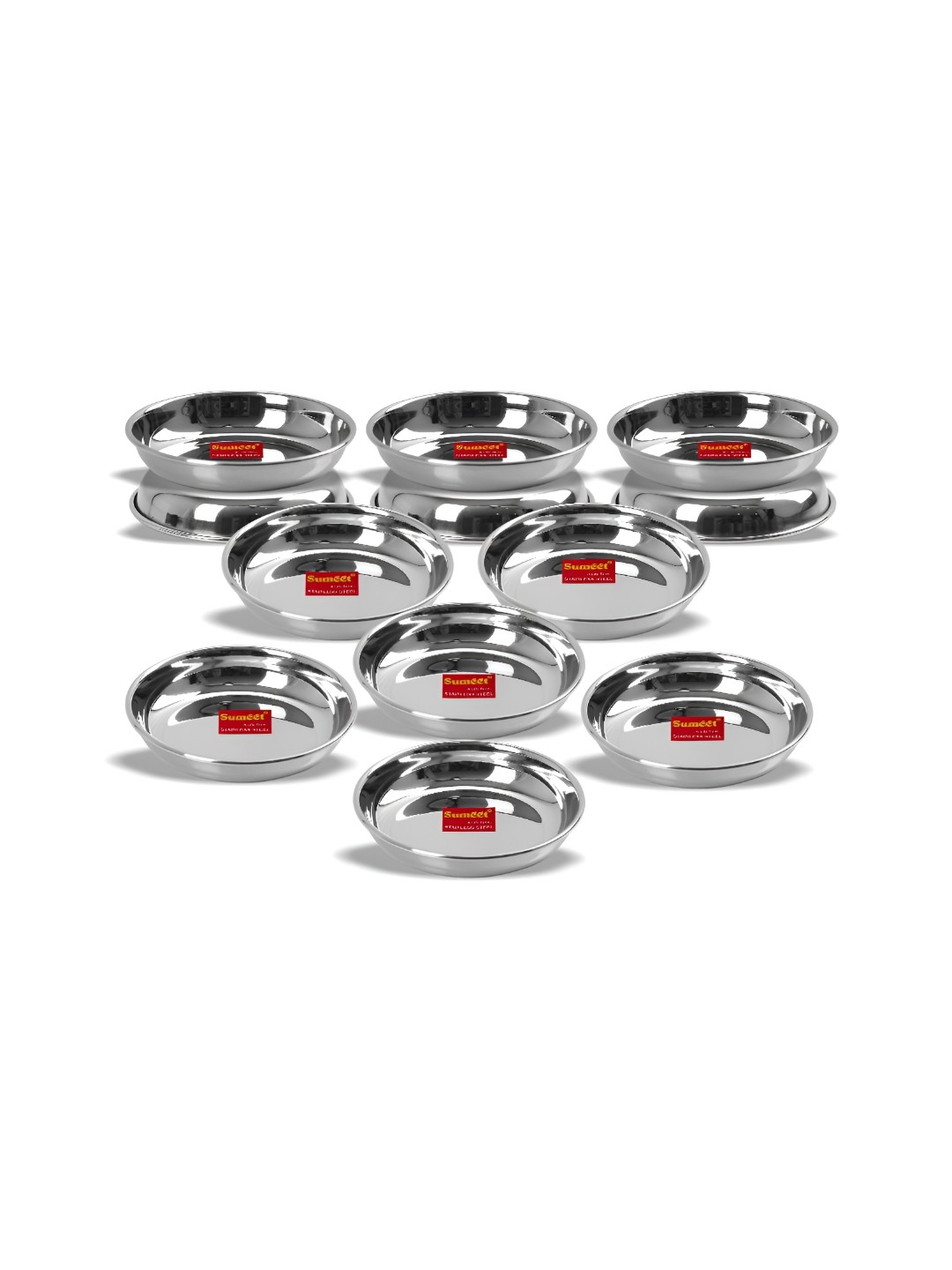 

Sumeet 12 Pieces Stainless Steel Smooth Surface Dinnerware