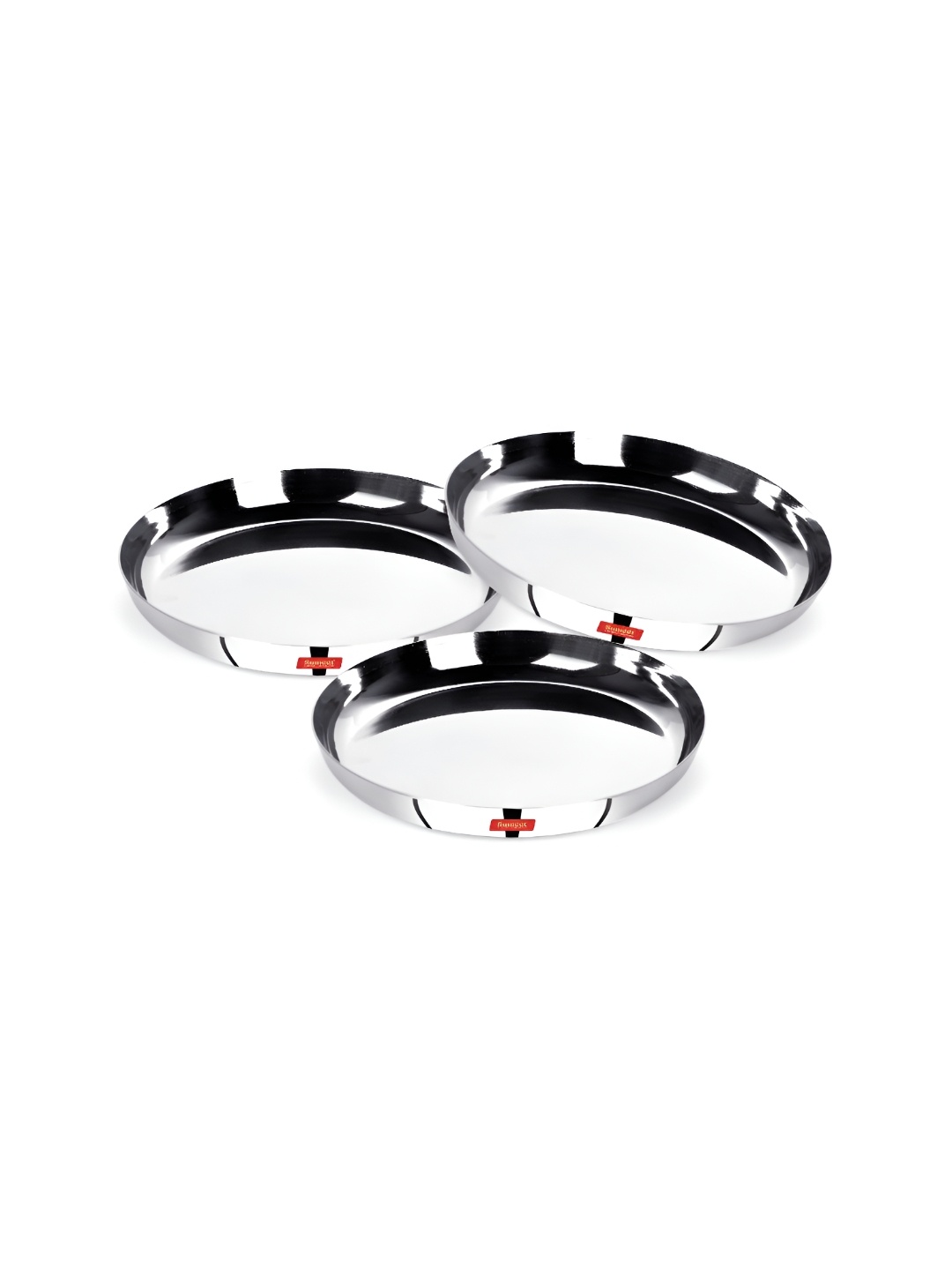

Sumeet Steel Stainless Steel 3 Pieces Dinner Plates 17.8 cm