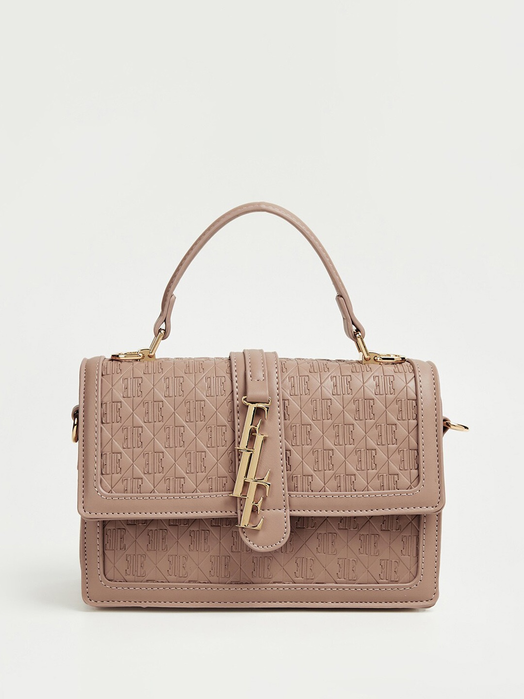 

ELLE Structured Textured Handheld Bag, Pink