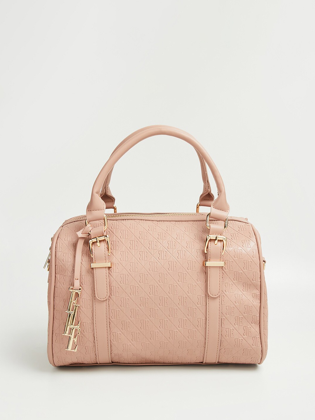 

ELLE Textured Bowling Handheld Bag, Pink