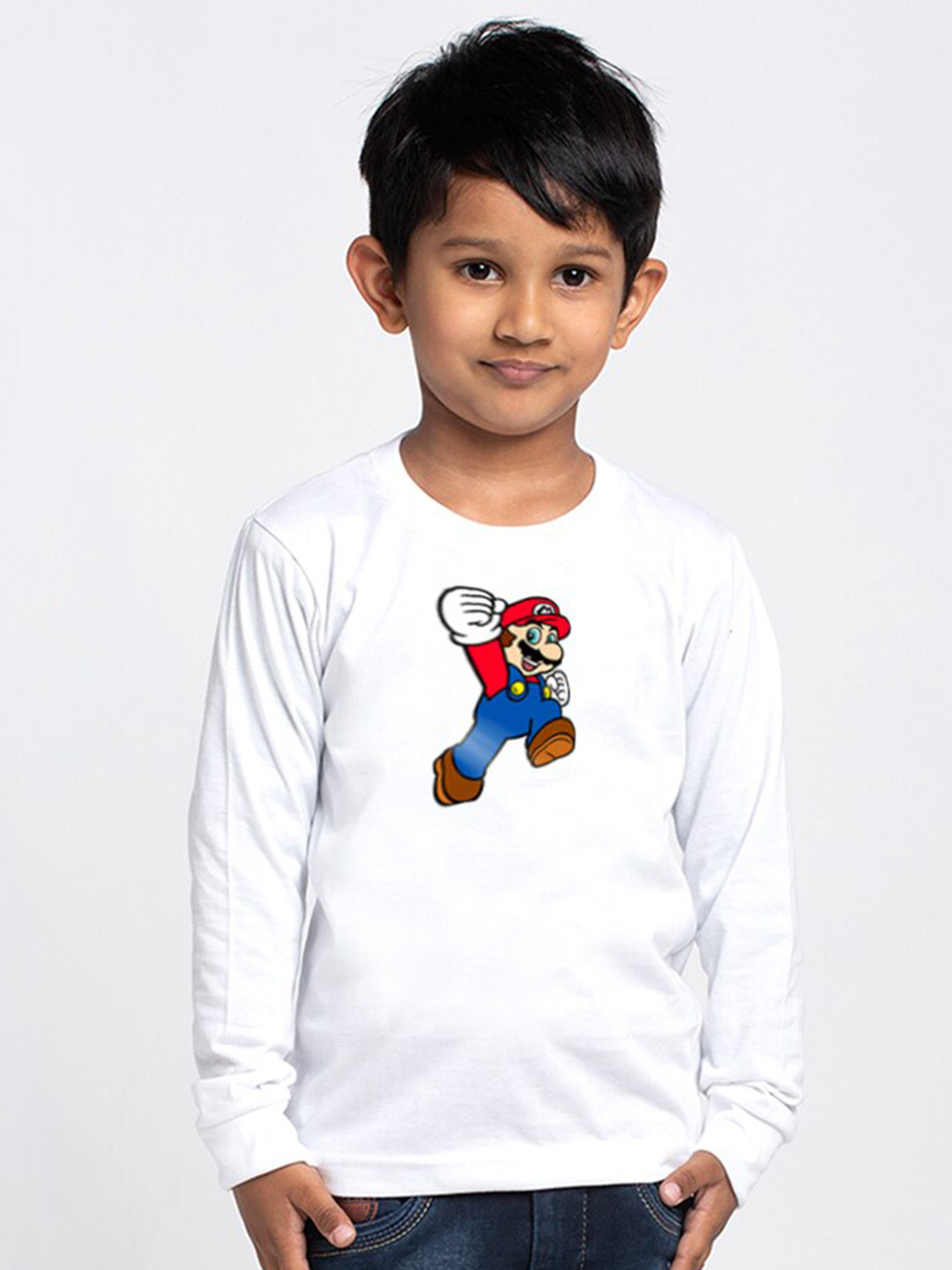 

Friskers Boys Graphic Printed Cotton T-shirt, White