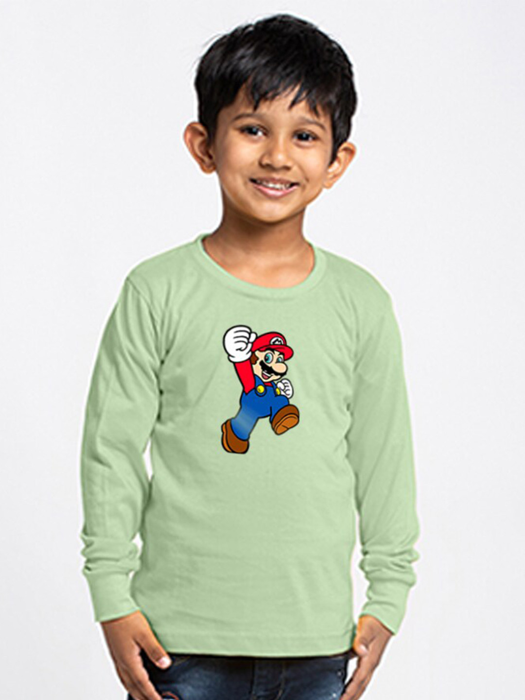 

Friskers Boys Graphic Printed Cotton T-shirt, Sea green