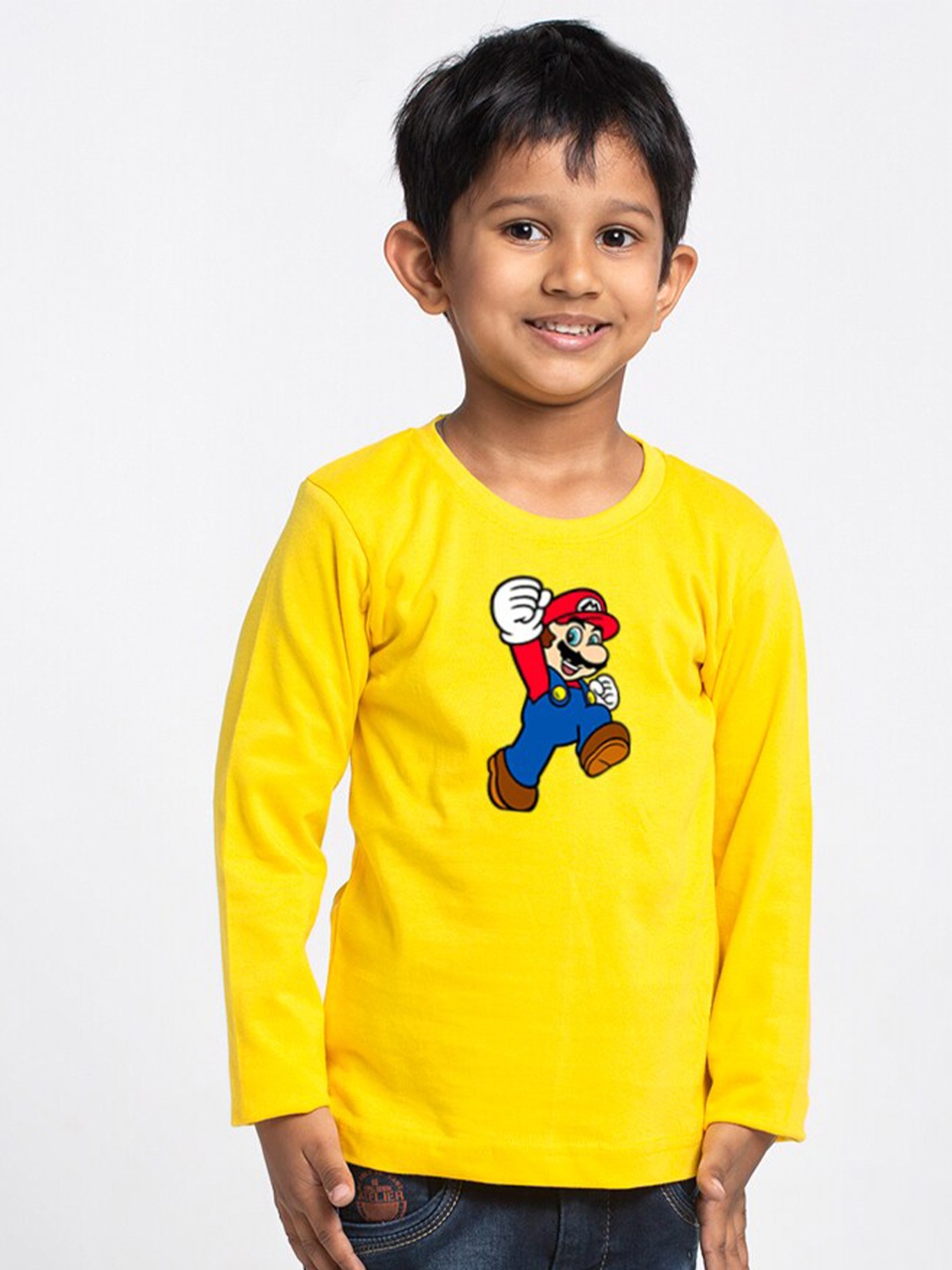 

Friskers Boys Graphic Printed Cotton T-shirt, Yellow