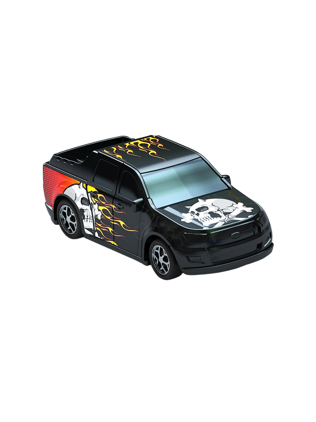 

Crash'ems Kids Jolly Roger Pull Back Car, Black