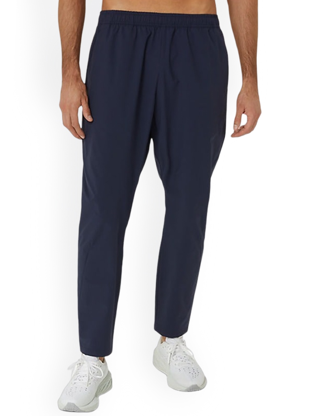 

ASICS Men Light Weight Woven Mid-Rise Sports Track Pants, Grey