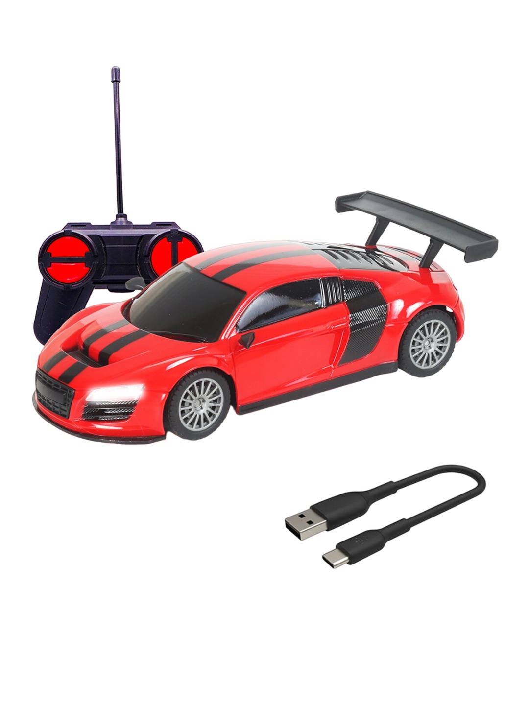 

WEMBLEY Kids Remote Control Car & Type-C USB Rechargeable, Red