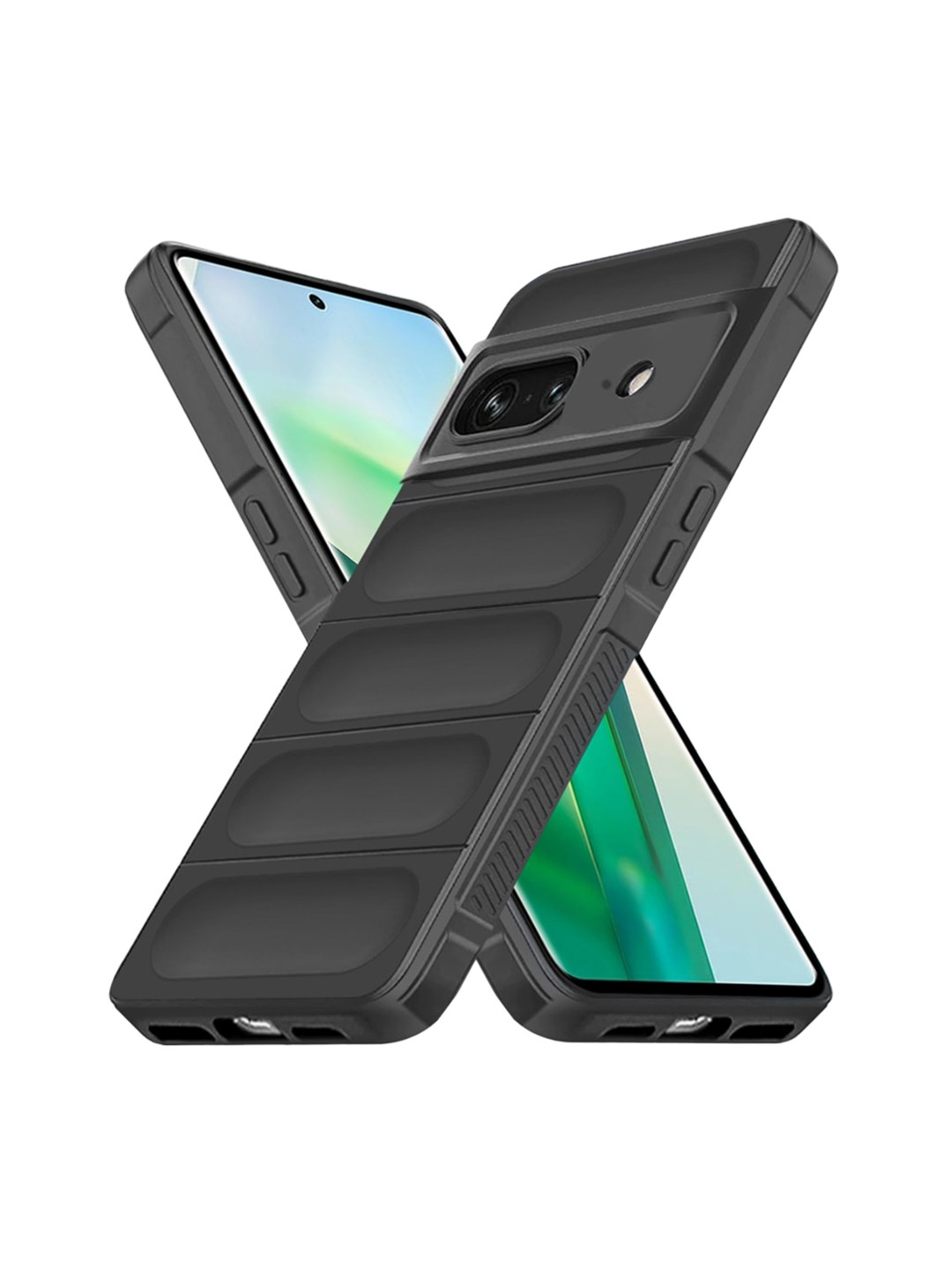 

Karwan Google Pixel 8 Hybrid Puffer Back Case, Black