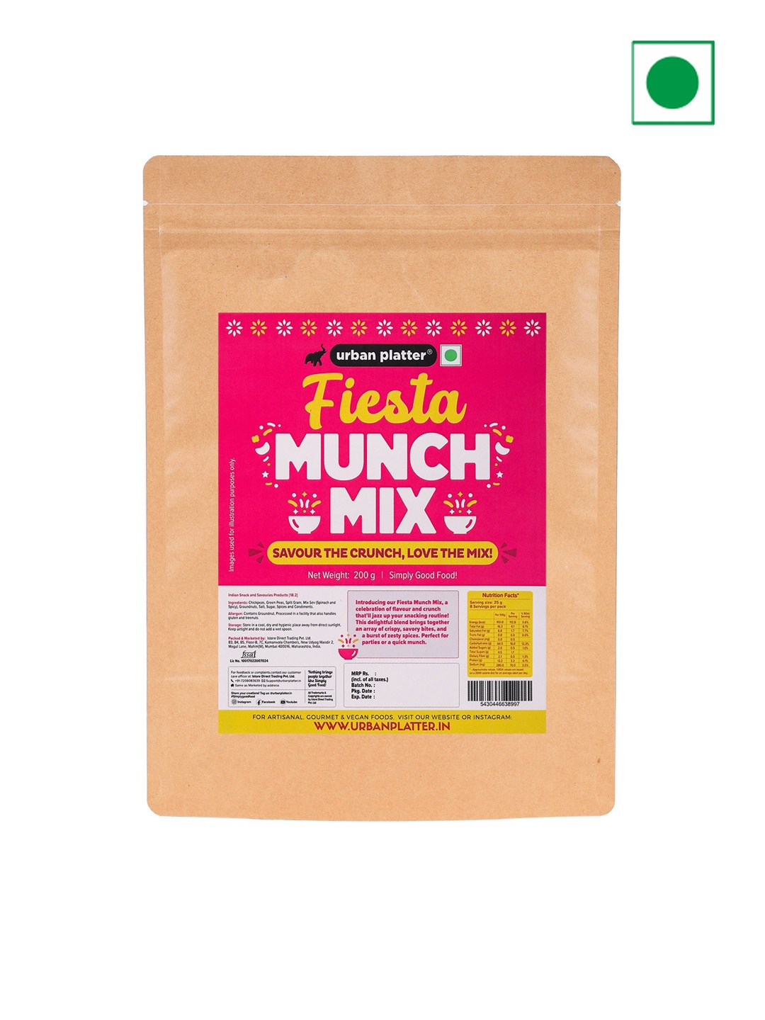 

URBAN PLATTER Fiesta Much Mix - 200 Gms, Brown