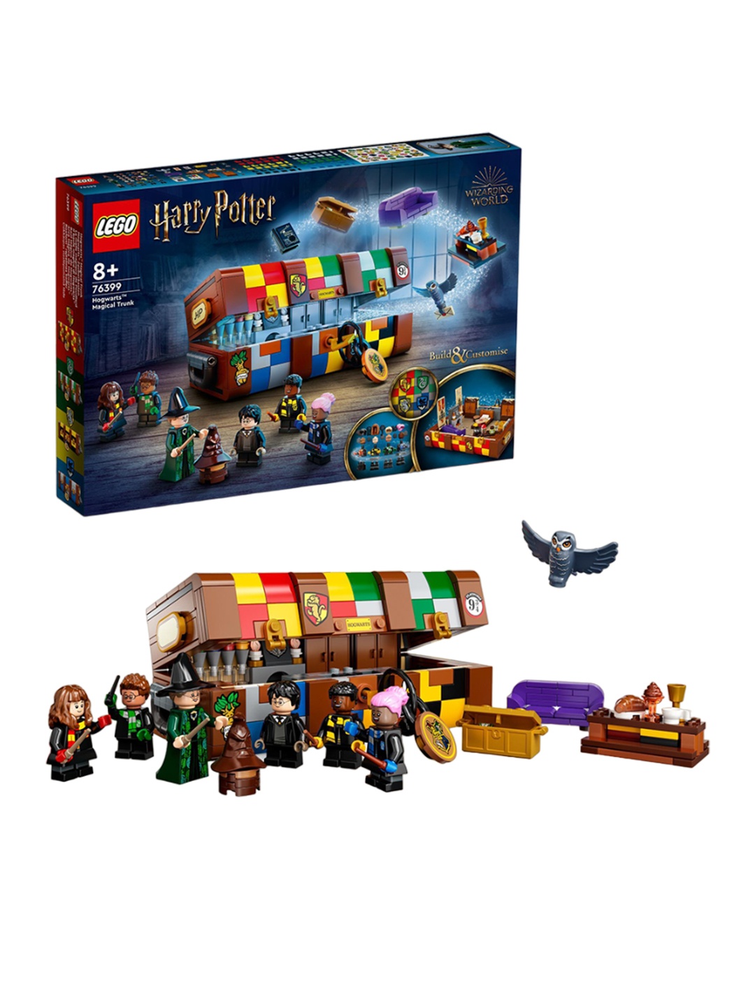 

LEGO Kids Harry Potter Hogwarts Magical Trunk Building Kit, Blue