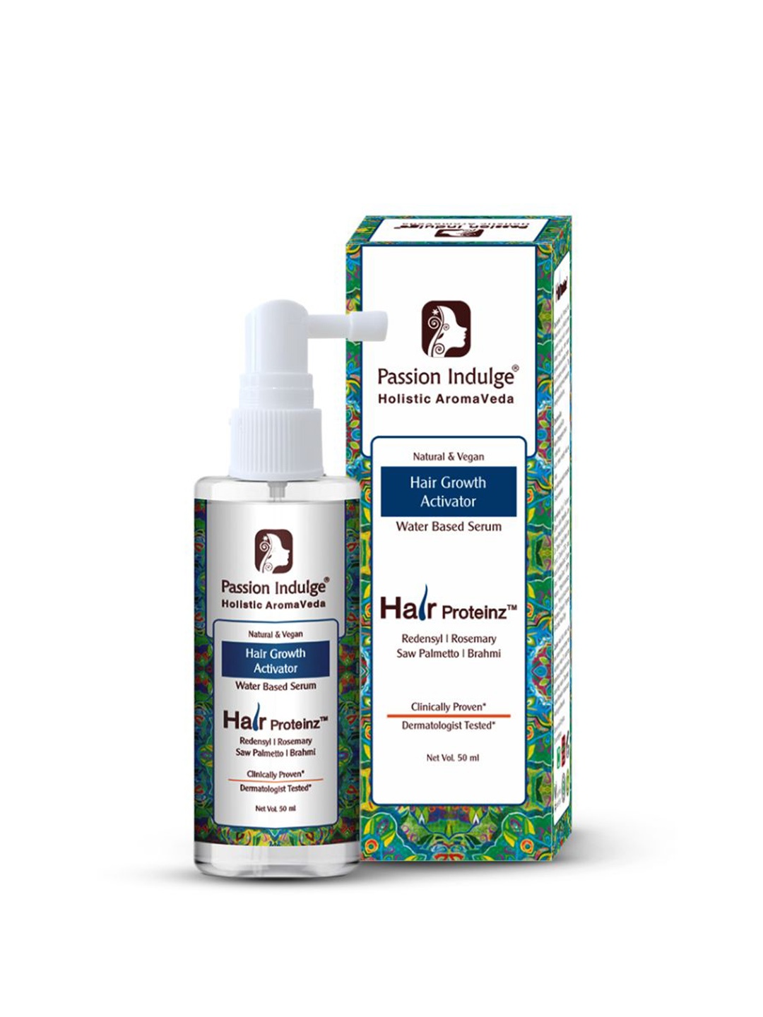 

Passion Indulge Hair Proteinz Activator Hair Growth Serum with Redensyl & Rosemary - 50 ml, White