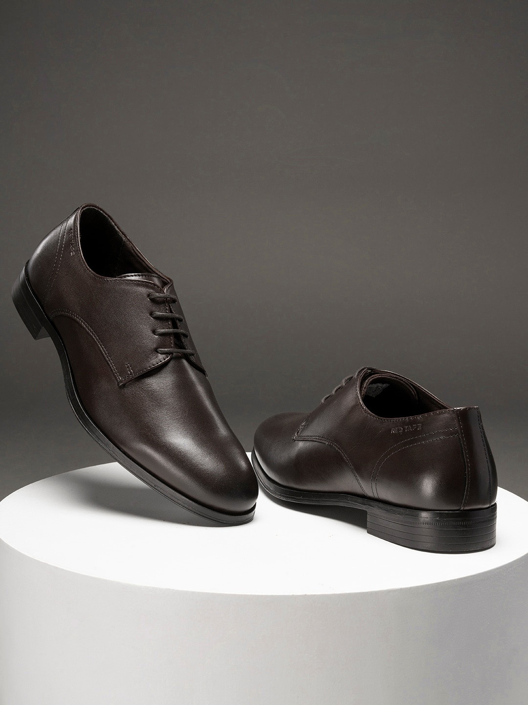 

Red Tape Men Leather Formal Derbys, Brown