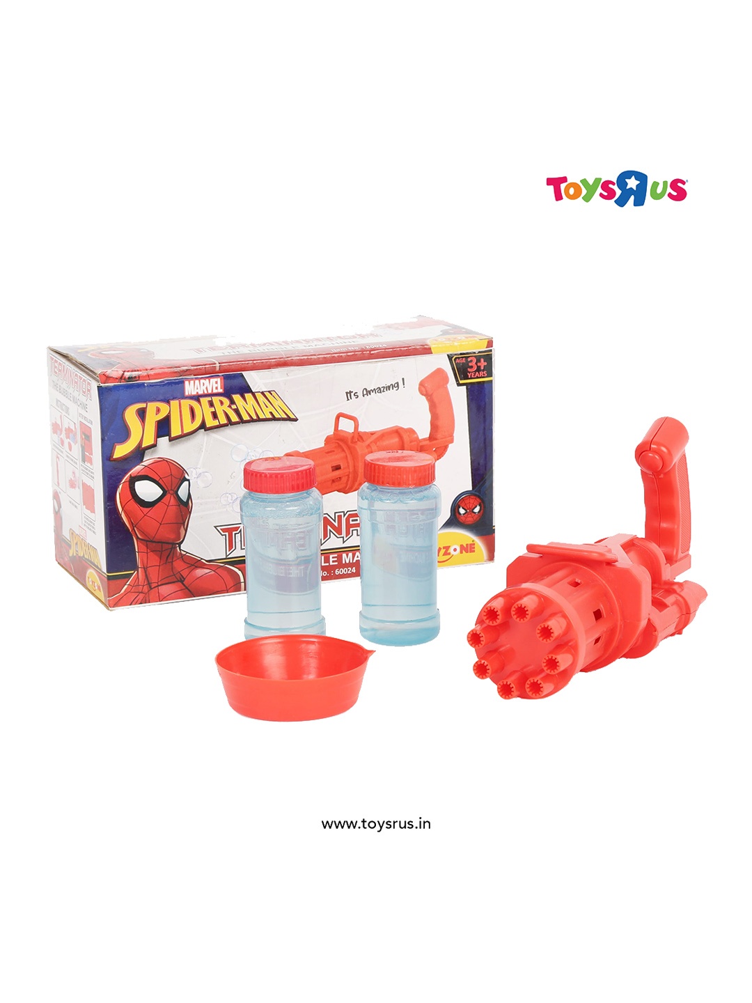 

Marvel Kids Spiderman Terminator Bubbles Gun, Red
