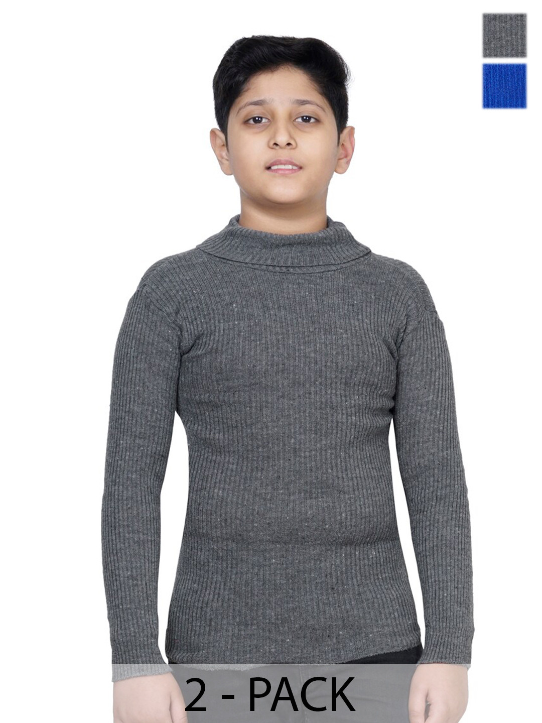 

BAESD Boys Woollen Pullover with Applique Detail, Blue