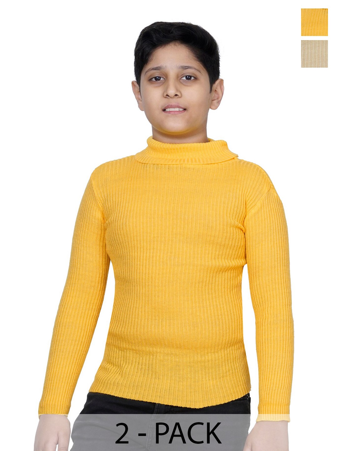 

BAESD Boys Woollen Pullover, Yellow