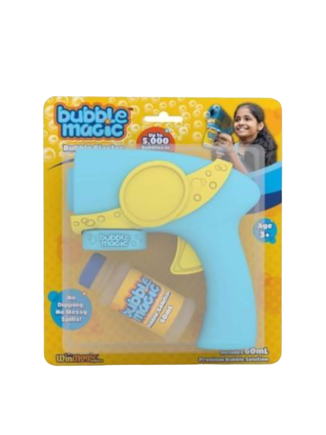 

bubble magic Kids Bubble Bluster With Premium Bubble Solution, Blue