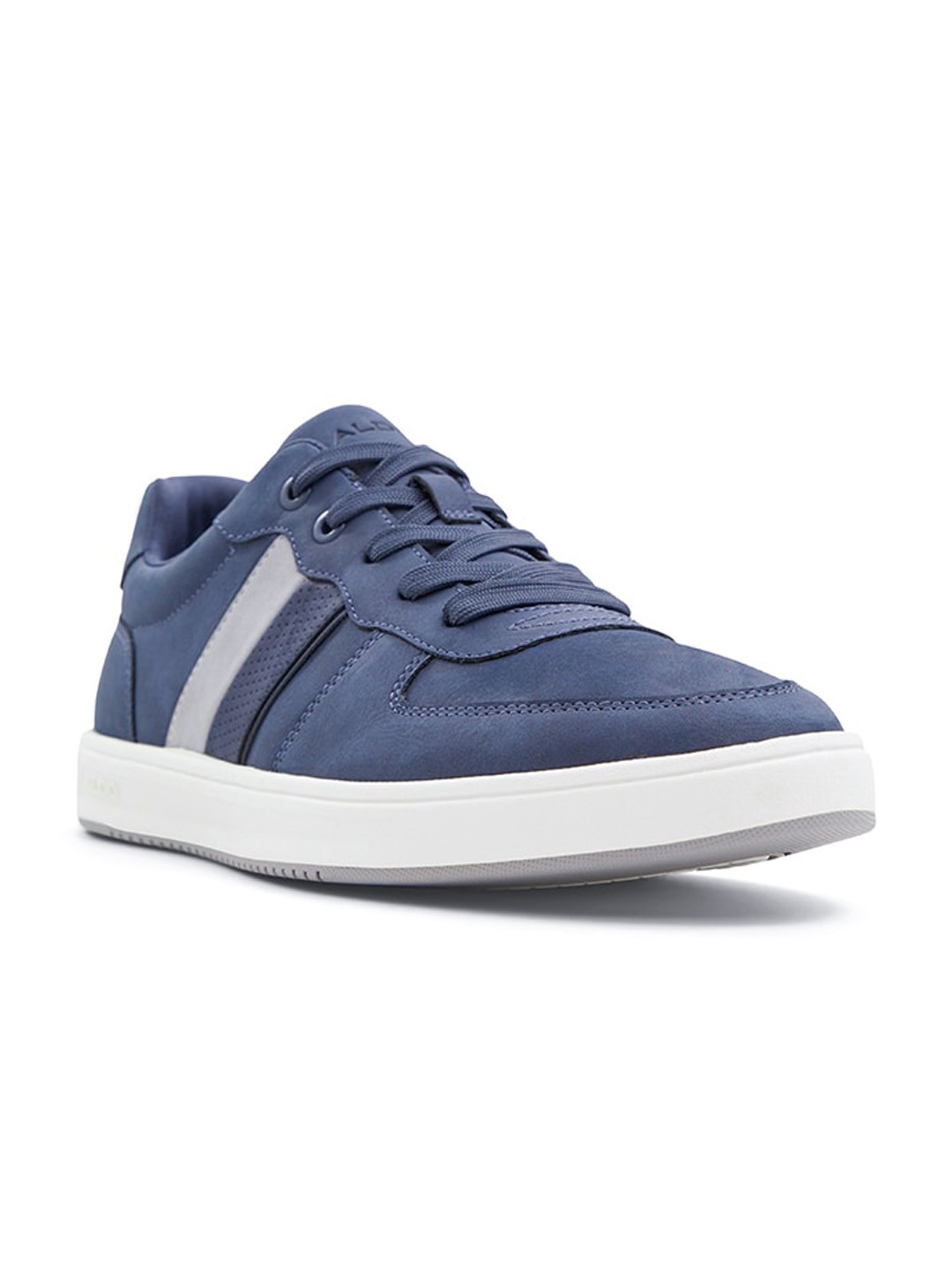 

ALDO Men Round Toe Lace-Ups Sneakers, Navy blue