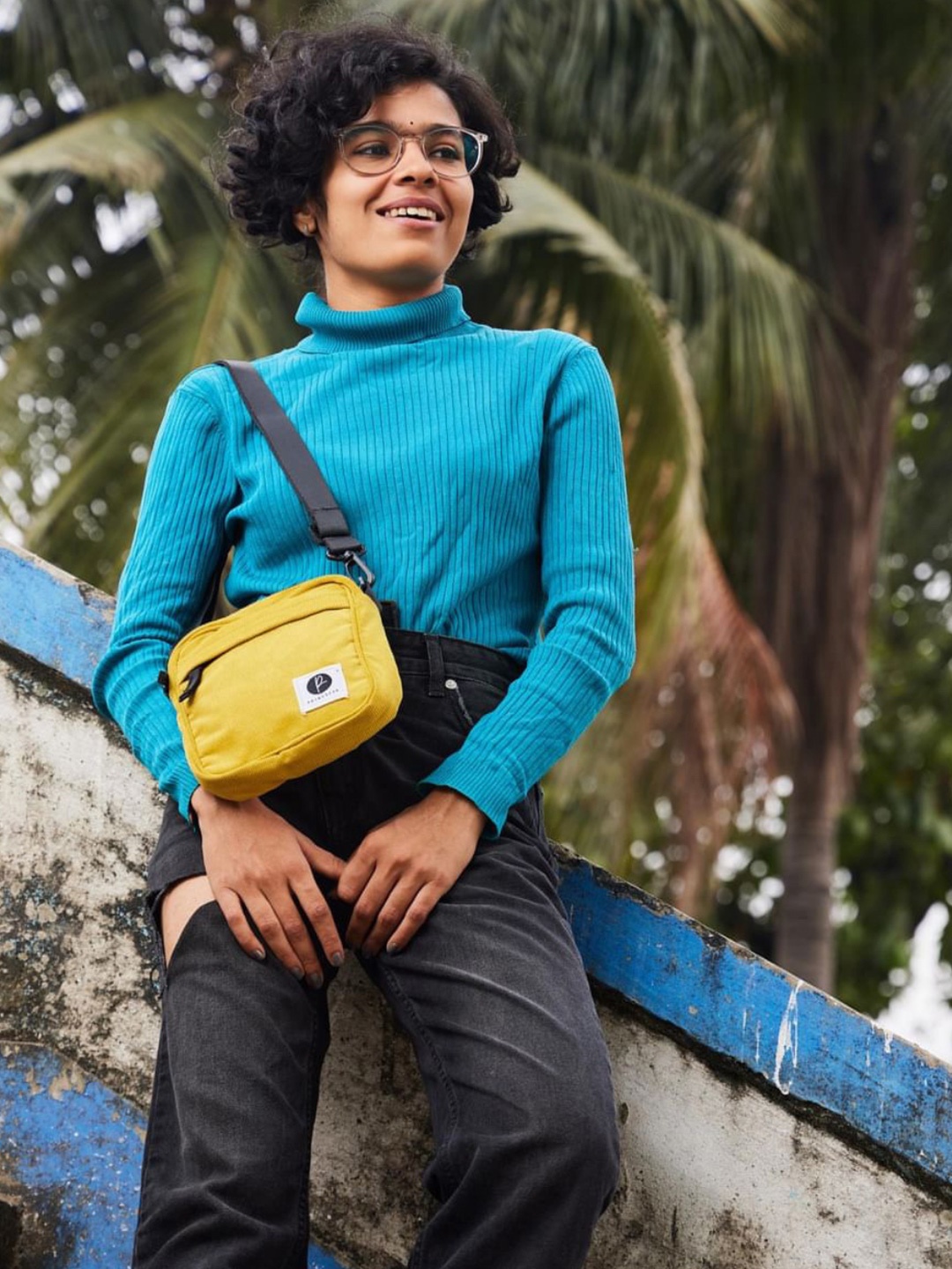 

Primegear Striped Oversized Shopper Handheld Bag, Yellow
